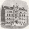 LONDON. New front of Sailors Home, Well St, Docklands 1865 old antique print