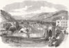 WALES. Conway & Llanrwst Railway. vale of Llanrwst 1863 old antique print