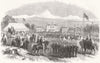 WORCS. Birthday rejoicings in Hindlip Park 1863 old antique print picture