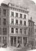 LONDON. London & Middlesex Bank, Finch Lane, City 1863 old antique print