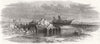 LANCS. Ruins of Lytham Lighthouse 1863 old antique vintage print picture