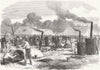 ESSEX. Artillery field kitchen, Shoeburyness 1869 old antique print picture