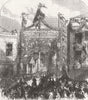 KENT. Triumphal Arch in Castle-Street, Dover 1867 old antique print picture