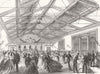 SCOTLAND. Midlothian Artillery drillhall, Edinburgh 1867 old antique print
