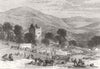 NOTTINGHAMSHIRE. Scott Centenary. Fete, Newark Castle, Selkirk 1871 old print