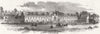 LONDON. Almshouses, Garratt-Lane, Tooting 1849 old antique print picture