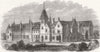 HANTS. The Diocesan Training College, Winchester 1862 old antique print