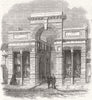 LONDON. Agricultural Hall from High St, Islington 1862 old antique print