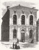 HANTS. The new Townhall at Romsey 1867 old antique vintage print picture