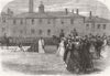 LANCS. 39th Regiment in the Salford Barracks 1866 old antique print picture