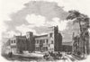 BERKS. New school building at Eton College 1862 old antique print picture