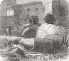 KENT. Remains of boiler, Chatham dockyard 1866 old antique print picture