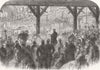 YORKS. Fine-Art and Industrial Exhibition 1866 old antique print picture