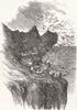 SCOTLAND. The Bass Rock 1850 old antique vintage print picture
