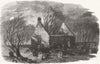 SCOTLAND. Burns Centenary-Alloway Auld Haunted Kirk 1859 old antique print