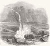 SCOTLAND. Waterspout at new Galloway 1850 old antique vintage print picture