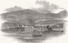 SCOTLAND. Ardverikie Lodge, from the Loch 1847 old antique print picture