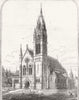 IRELAND. St Colman's Cathedral, Dromore, Co Down 1873 old antique print