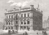YORKS. The Bradford Mechanics' Institute 1873 old antique print picture