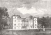 WORCS. Croome House, Earl of Coventry 1859 old antique vintage print picture