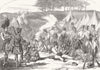 SURREY. The camp at Chobham-Repose 1853 old antique vintage print picture