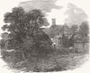 BUCKS. Back of George's Farm, Grendon Underwood 1847 old antique print picture