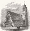 LONDON. The Church of St Jude, Gray's-Inn-Road 1864 old antique print picture
