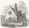 KENT. The Church of the Holy Trinity, Lee, Kent 1864 old antique print picture