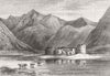 SCOTLAND. Queen, Highlands. Inverlochy Castle ruins 1873 old antique print
