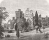 IOW. St Clare, Princess Alice & Prince Louis wedding 1862 old antique print