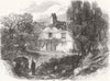 LONDON. Sir Richard Steeles Cottage, Haverstock Hill 1867 old antique print