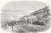 WALES. The opening ceremony at Machynlleth 1863 old antique print picture