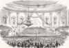 IRELAND. Prizes, Dublin Masonic School, Rotundo 1863 old antique print picture