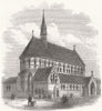LONDON. St Saviour's Church, Hoxton 1868 old antique vintage print picture