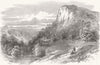 DERBYS. The High Tor Railway Tunnel 1849 old antique vintage print picture