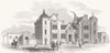 NORFOLK. The Needham-Market Station 1849 old antique vintage print picture