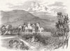 SCOTLAND. Balmoral, from South side of river 1849 old antique print picture