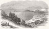 IRELAND. The Royal steam Squadron in Killiney Bay 1849 old antique print
