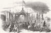 IRELAND. The Procession at Anglesey-Bridge, Cork 1849 old antique print