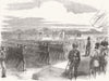 LONDON. Royal Artillery parade, Woolwich 1856 old antique print picture