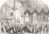 SUSSEX. fair, Pavilion, Brighton 1851 old antique vintage print picture
