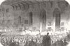 DURHAM. Concert, hall of University College Durham 1851 old antique print