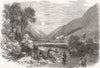 SCOTLAND. Pearl Fisher. Balquhidder Braes, Perthshire 1864 old antique print