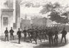 LONDON. Police learning Cutlass, Wellington Barracks 1867 old antique print