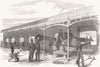 SUSSEX. Royal Sussex Militia Practice, Southover 1854 old antique print