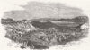 KENT. Erith. Powder-Magazines after explosion 1864 old antique print picture