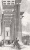 LONDON. British Museum-main entry 1851 old antique vintage print picture