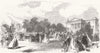 YORKS. Band playing, Philosophical Soc's grounds 1864 old antique print