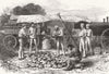 HOSPITALITY. Steam Bakery-Drawing batch of Loaves 1872 old antique print