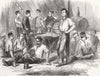 HOSPITALITY. Canteen 1872 old antique vintage print picture